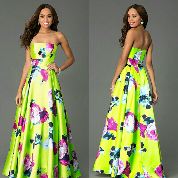B Darlin Dresses & Skirts - New! B Darlin Floral Juniors Strapless Ballgown